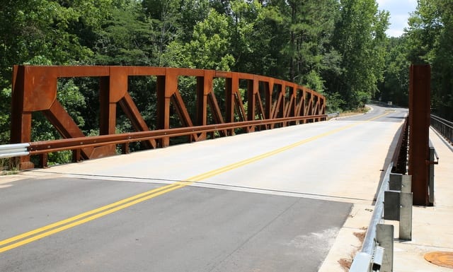 Vehicular-truss-bridge-with-sidewalk