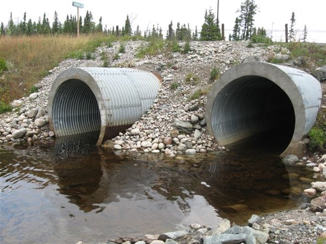 CMP corrugated metal pipe culvert reline