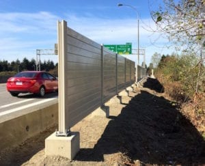 sound wall, sound barrier wall, residential sound barrier wall, highway sound wall, sound mitiation, highway noise prevention