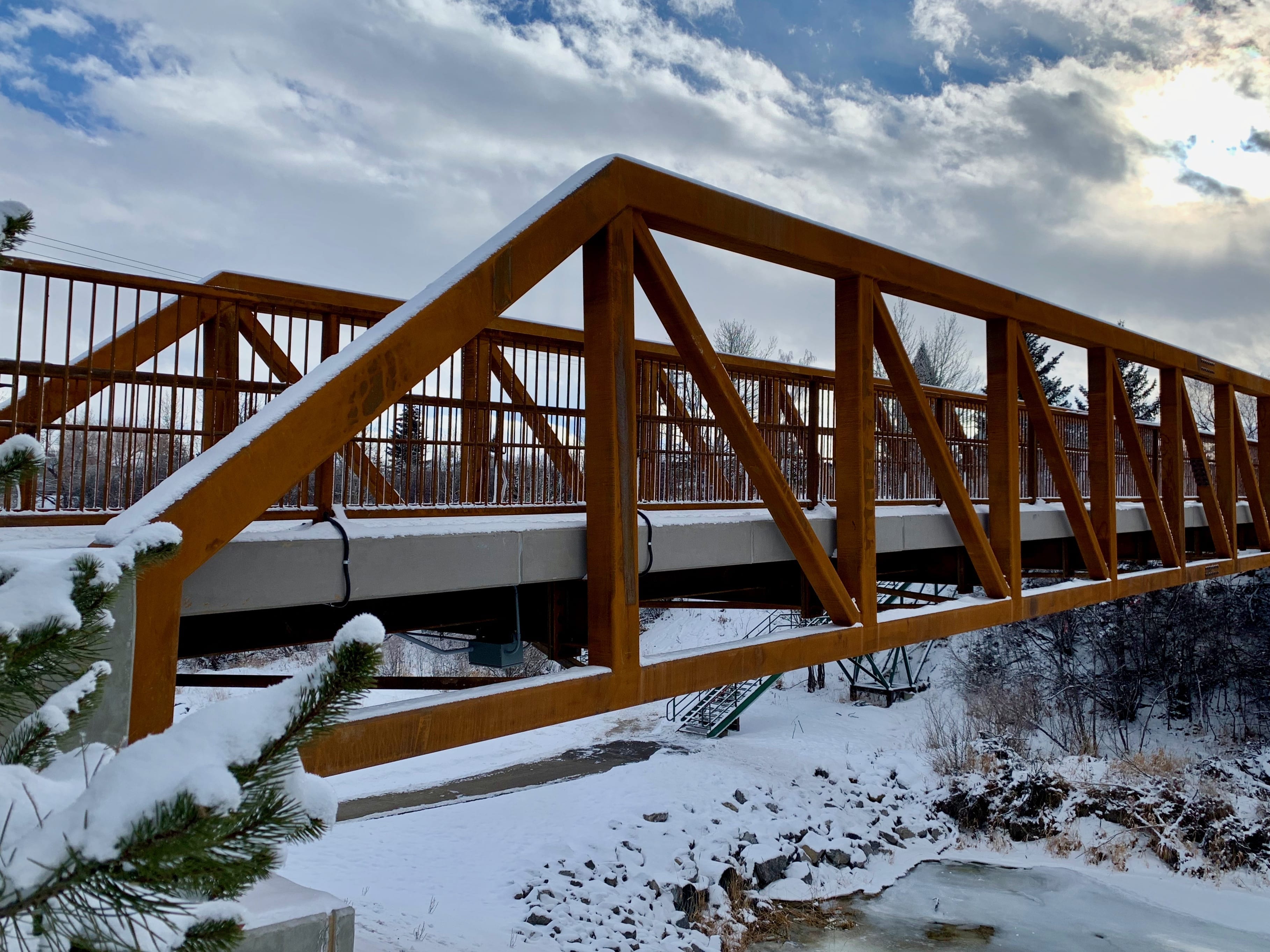 Okotoks pedestrian bridge