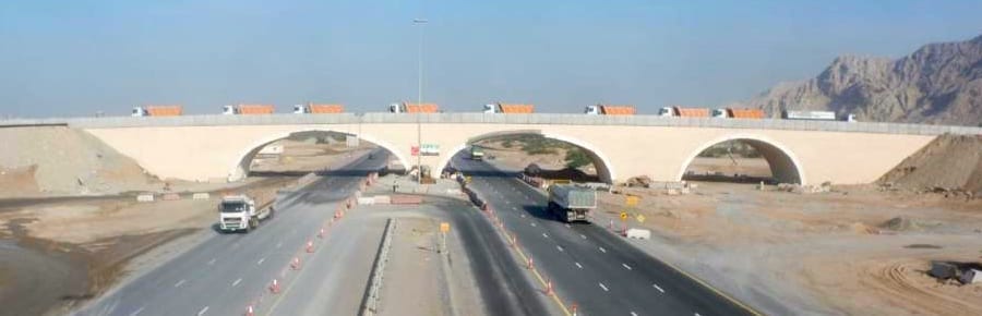 Shammal Bridge near Dubai, United Arab Emirates 