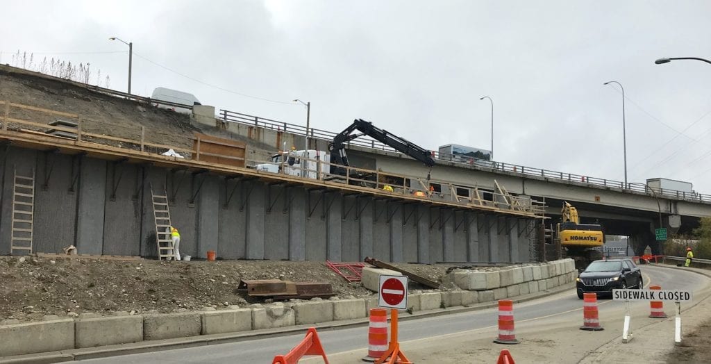 Calgary’s Crowchild Trail retaining-wall project