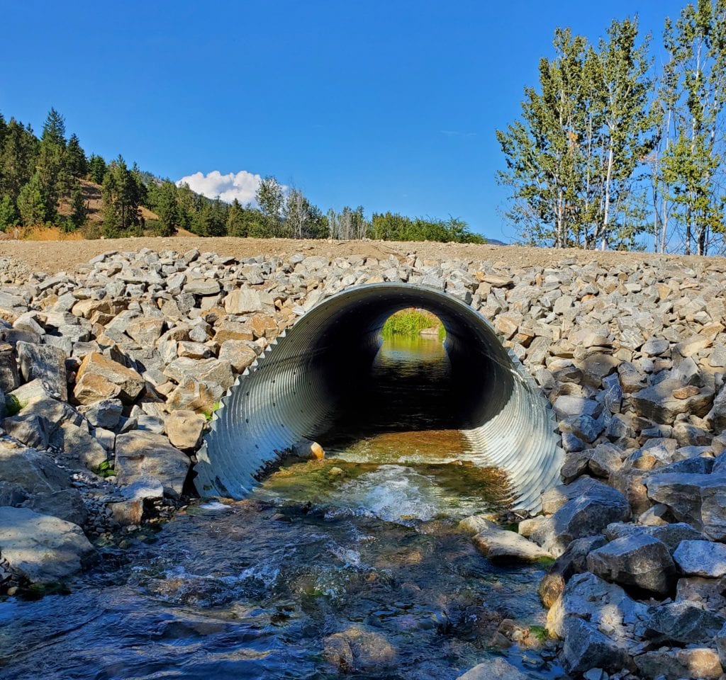 : Looking through Bolt-A-Plate culvert replacement