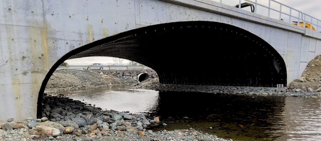 Looking through Super-Cor Box Culvert stream crossing