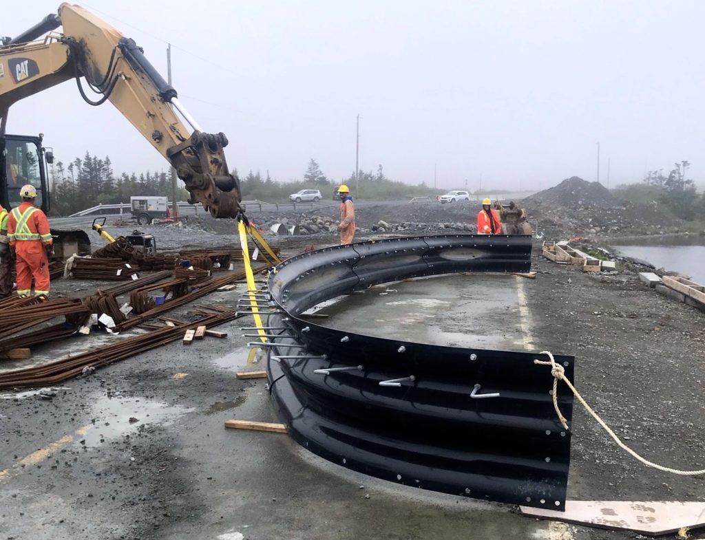 Box Culvert ring assembled on ground