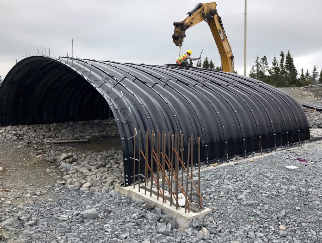 Wide view of completed Box Culvert plate assembly