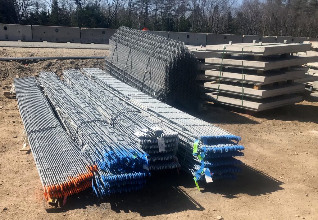 Components for temporary MSE retaining wall
