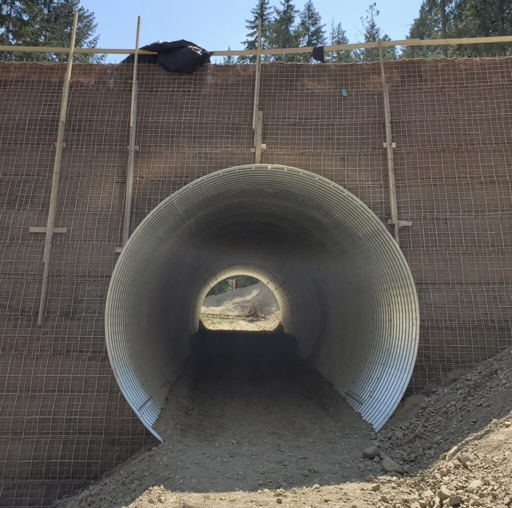 Completed Bolt-A-Plate Round pedestrian tunnel assembly