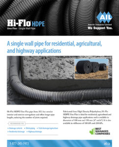 Hi-Flo HDPE Uno Flex - Single Wall Pipe Product Sheet