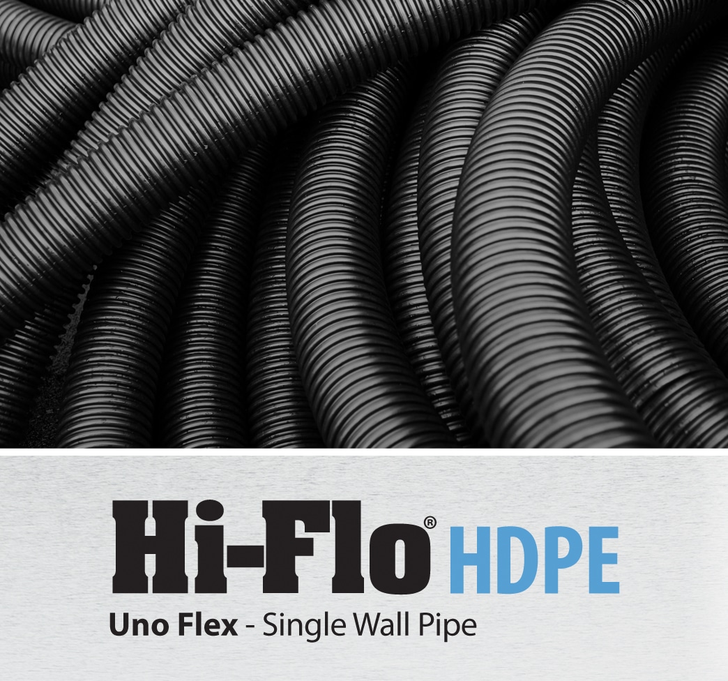 HDPE uno flex wall drainage pipe