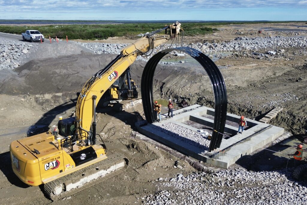 Construction view 2 of Super-Cor stream crossing