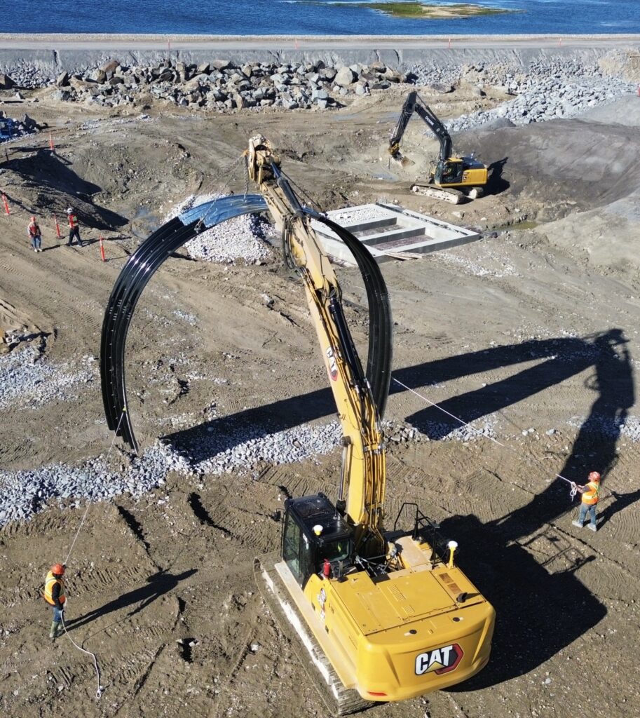 Construction view1 of Super-Cor stream crossing
