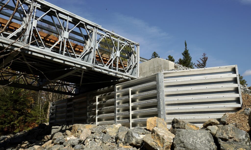 Bolt-A-Bin bridge abutment