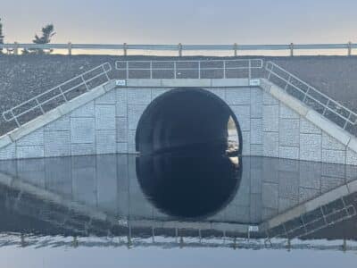 Wide view of Bolt-A-Plate stream crossing