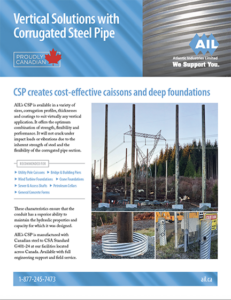 Corrugated Steel Pipe (CSP) Caissons Brochure