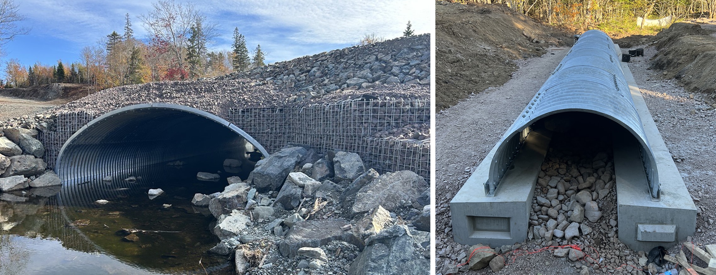 Views of Bolt-A-Plate watercourse crossings for wind farm