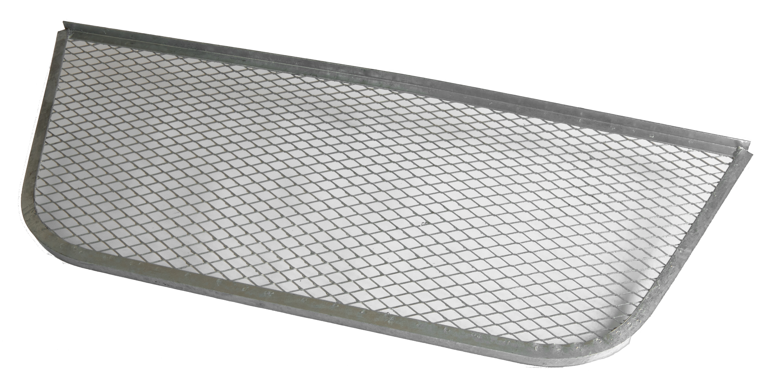 Side view of cover for window well width=